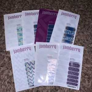 Jamberry - blues.  7 wraps, full sheets